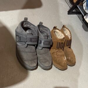 UGG Men Gray and Tan Slippers